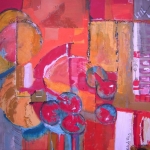 abstract rood/oranje