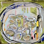 Oesters, op Ipad gemaakt