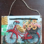 Fiets vol bloemen