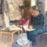 Man in atelier
