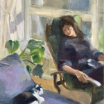 Vrouw met kat