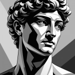 black and white lino