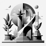 black and white drawing 07