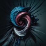 Darker shade of blue and red 002