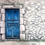 Achter de blauwe deur