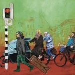 We zijn maar weer eens op weg naar ergens waar we niet zijn. 