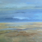 Het strand aan de zee.