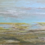 Het Wad met paaltjes.