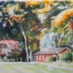 Vakantiehuisje aan de rand van een akker