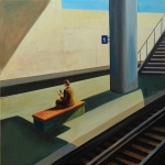 Wachten op een trein