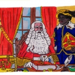 Sinterklaas met Piet in Werkkamer