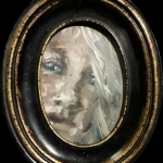Portret in ovaal lijstje
