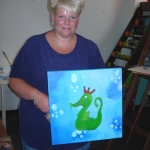 Kinderschilderij met zeedraakje
