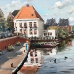 Oudenbosch in olieverf