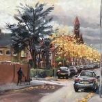 de Josephkerk in de herfst