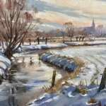 Molenbeek in de winter