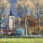 prachtig licht in de namiddag over Wouw