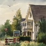 aquarel Segersdreef Roosendaal