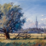 molenbeekpad met televisietoren Roosendaal