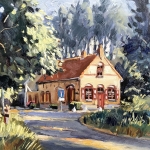 avondzon aan de Gastelse Dijk