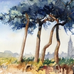 006 aquarel de Mast 1