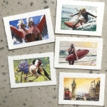 028 miniatuurschilderijtjes 2 x 3 cm