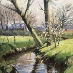 lente langs de beek