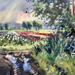 painting in the rain