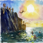 schetsboek Hawaii Waikiki