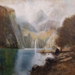 In the mountains (naar Albert Bierstad 1865)