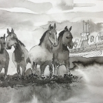 Paarden reddingboot Ameland