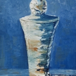 Impressionistische glas vaas