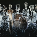 Parfumflesjes van kristal