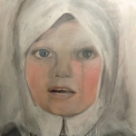 meisje met hoofddoek