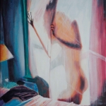 Silhouet van een vrouw