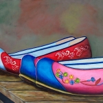 Korean silk shoes