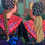 Girls from Staphorst with dotswork