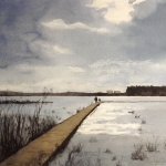 Loopbruggetje in Leikeven