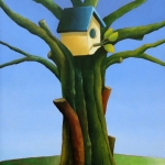 Lente voor een oude boom