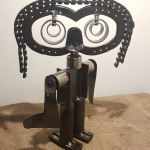 Metalen Assemblage beeldje Marietje (Poppetje No.5)