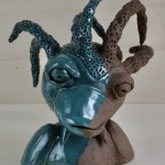 Blauw/groen/Bruin Beeld