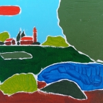 Landschap met meertje