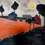 Oranje Dorp in de Nacht