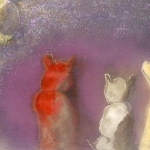 3 Poezen bij Maanlicht