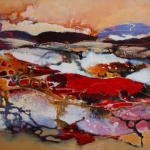 Abstract landschap 1622