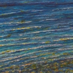 Avondlicht in de golven