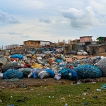 Klaar om afgevoerd te worden naar de zee