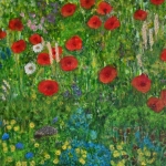 Een vrolijk beeld in het landschap