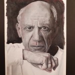 Picasso back to life - olieverf op papier