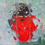 Lady Glass - handgeschilderd